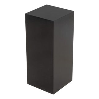 Modern Ebonized Wood Rectangular Pedestal For Sale