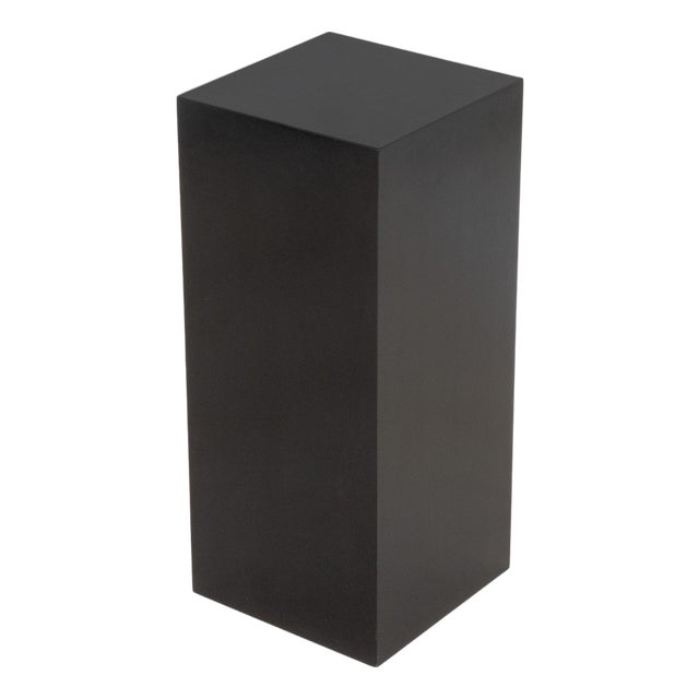 Modern Ebonized Wood Rectangular Pedestal For Sale