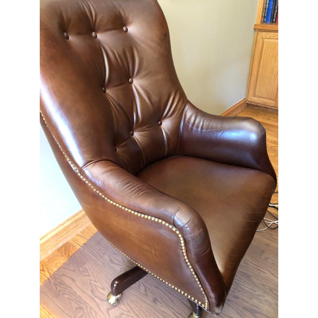 Hancock and moore leather office chair clearance