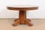 An exceptional Mission or Arts & Crafts period quarter sawn oak pedestal extension dining table In the manner of Stickley...