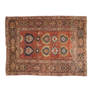 1910s Antique Persian Mahal Animal Motif Wool Carpet For Sale