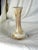 19th French Clichy Blown Glass Vase With Serrated Neck, Marbled White With Gold Inclusions For Sale - Image 4 of 11