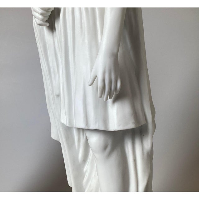 Parian Porcelain Neoclassical Statues - A Pair For Sale - Image 12 of 12