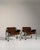 1980-1989 Czech Republic Deep Espresso Brown Pair Of Chrome-Frame Lounge Chairs For Sale In Greensboro - Image 6 of 11