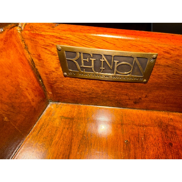 Wood Stunning Alligator Motif Five Drawer Floating Chest For Sale - Image 7 of 9