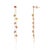 VR Jewels Rainbow Cascade Multicolor Gemstone Drop Earrings by VRJewels in 14k Solid Gold- A Pair For Sale - Image 4 of 16