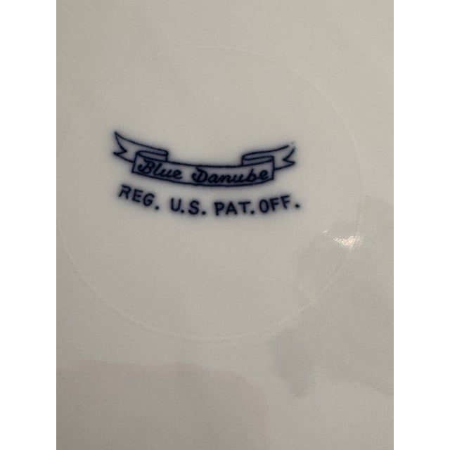 Blue Danube Set of 4 Mid-Century Blue Danube Dinner Plates For Sale - Image 4 of 8
