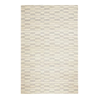 Marie Flanigan for Dash & Albert Leni Pewter Blue Woven Jute Rug, 2' x 3' For Sale