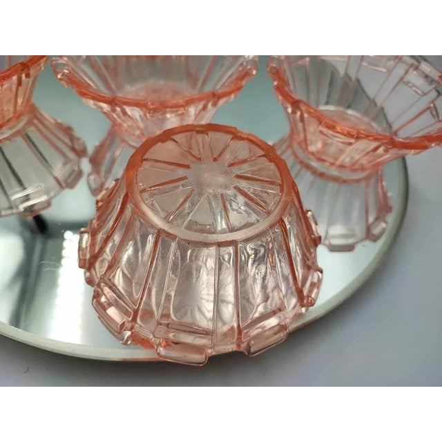Art Deco Cups and Tray, 1920s, Set of 5 For Sale - Image 3 of 6