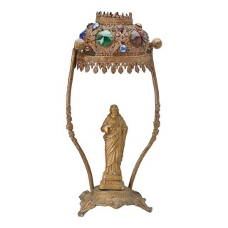 Statue of the Sacred Heart of Jesus Inside the Temple For Sale