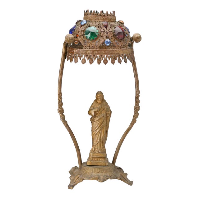 Statue of the Sacred Heart of Jesus Inside the Temple For Sale