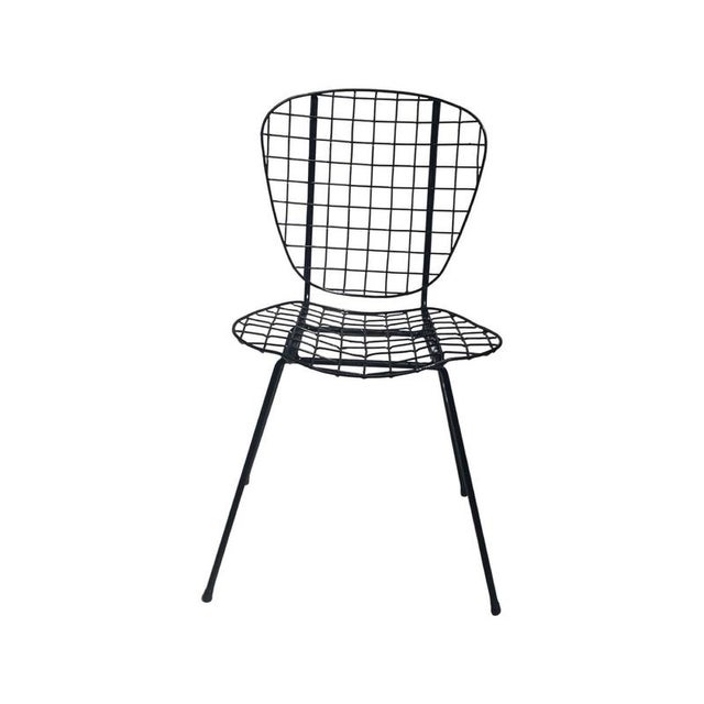 Vintage Wire Outdoor Chair, Holland For Sale - Image 9 of 10