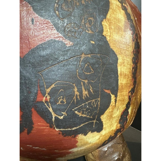 Black Ceramic Gourd Vase by Fred Garcia for La Borne, 1990s For Sale - Image 8 of 8