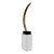 Vintage Sculptural Faux Tusk on Mirrored Pedestal For Sale