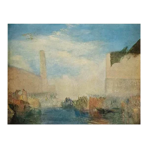 1960 After Joseph Turner, "Venice: The Piazzetta From the Water", Vintage First Limited Edition Print