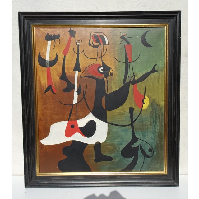 After Joan Miro, Rhythmic Characters, 1973, Print, Framed For Sale - Image 15 of 15
