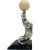 Pair Art Deco Sea Lion Bookends French Silverplate Alabaster For Sale - Image 4 of 12