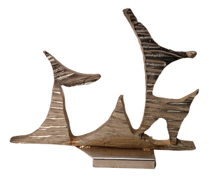 Gino Masciarelli, Informal Design Sculpture, 1970s, Silver Metal