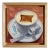'Affogato at Vivoli Firenze' Framed Oil Painting on Panel For Sale