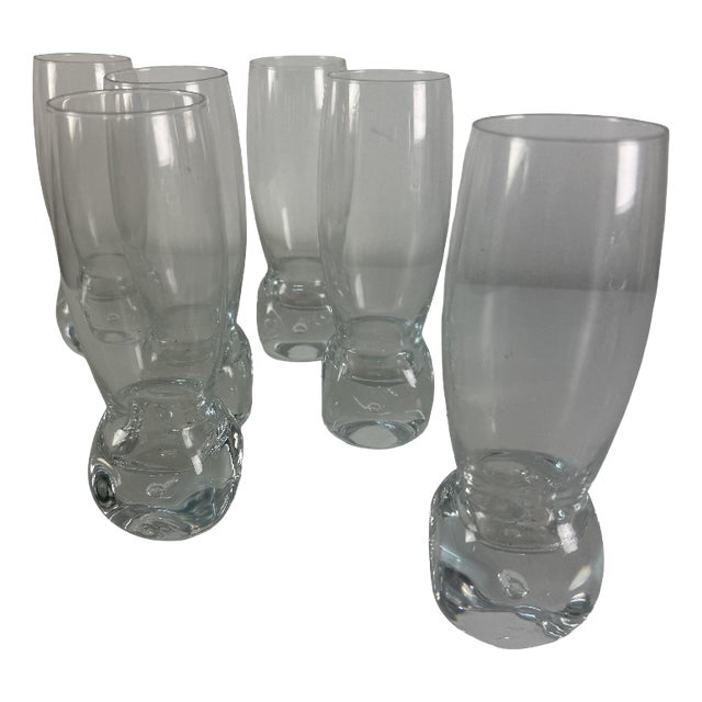 Vintage Bohemian Crystal Whiskey Glasses, 1970s, Set of 6 For Sale