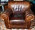 Mid 20th Century Vintage Natuzzi Italian Brown Leather Club Chair For Sale - Image 5 of 8
