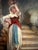 Antique Italian Oil Painting Peasant Woman Portrait 19th C. Signed Genre Art For Sale In Jacksonville, FL - Image 6 of 12