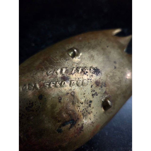 1940s Mid-Century 1948 Oskar j.w. Hansen Brass Mimosa Seed Pod Sculpture For Sale - Image 5 of 8