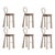 Textile Mary III Bar Chairs by Ottiu, Set of 6 For Sale - Image 7 of 7