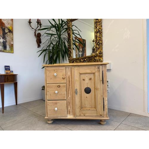 Rustic Bread Buffet in Wood For Sale - Image 3 of 10