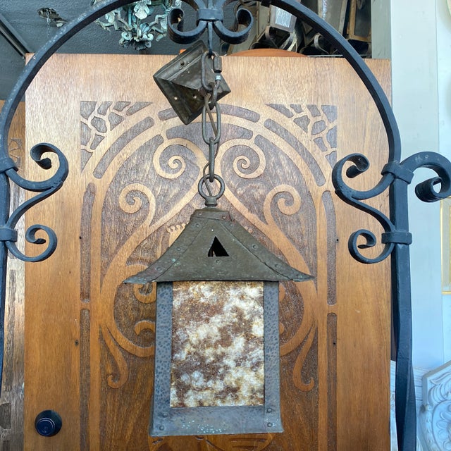 Copper 1920s Arts and Craft Style Hanging Pendant Light For Sale - Image 8 of 8