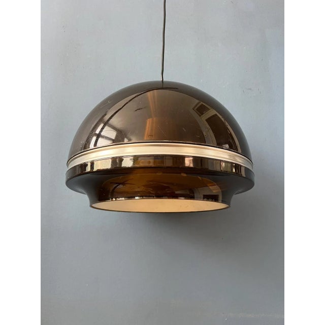 Metal Large Flying Saucer Dome Pendant Lamp from Dijkstra For Sale - Image 7 of 11