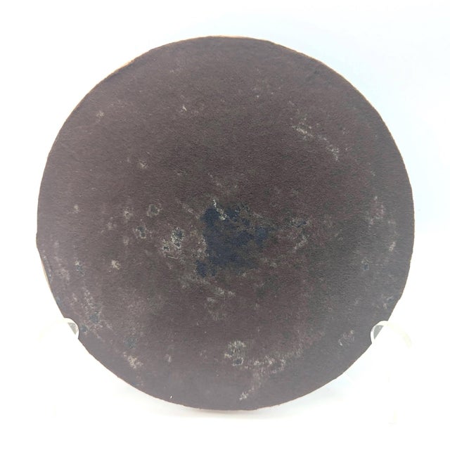Arabia 1970s Crich Pottery Studio Glazed Stoneware Trivet by Diana Worthy For Sale - Image 4 of 11