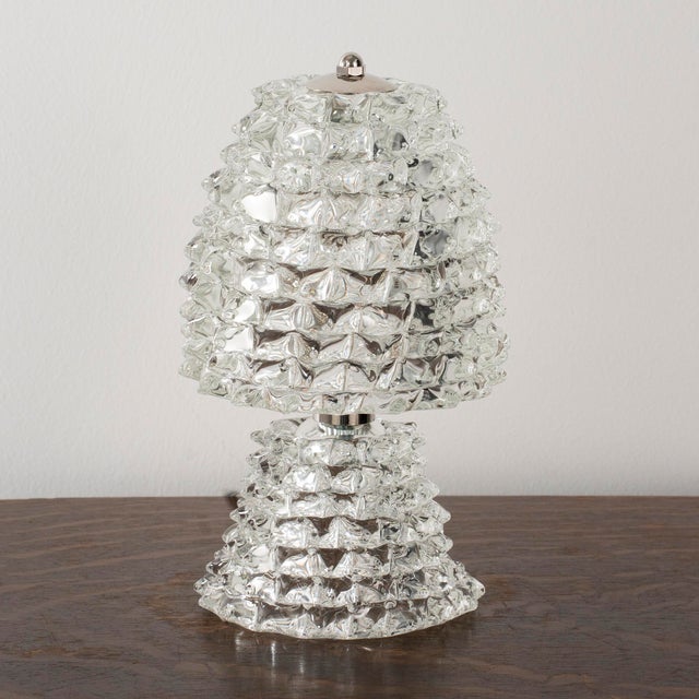 1980s Table Lamps in Rostrato Murano Blown Glass, Italy, 1980s, Set of 2 For Sale - Image 5 of 13