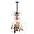 Brown French Chandelier with Crystal Amber and Mauve Fruits, 1900 For Sale - Image 8 of 8