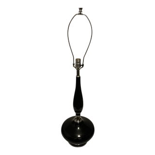 1960s Laurel Lamp Co. Genie Black Ceramic Table Lamp For Sale