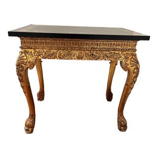 1990s Louis XIV Style Giltwood Console Table For Sale