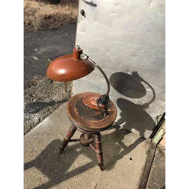 Metal Brown EAKV Table Lamp, 1950s For Sale - Image 7 of 7