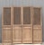 100" High Large Antique Chinese Screen Door- a Set of 4 Lattice Screen Panels For Sale In Greensboro - Image 6 of 8
