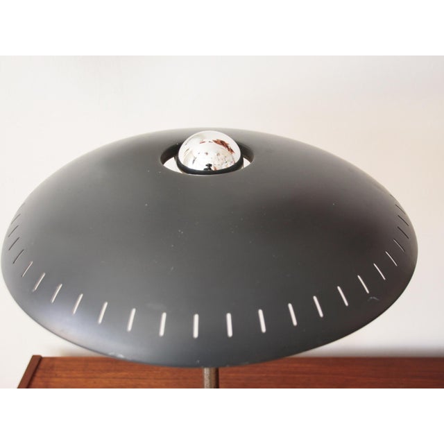 Philips Grey Table Lamp by Louis Kalff for Philips, 1950s For Sale - Image 4 of 11