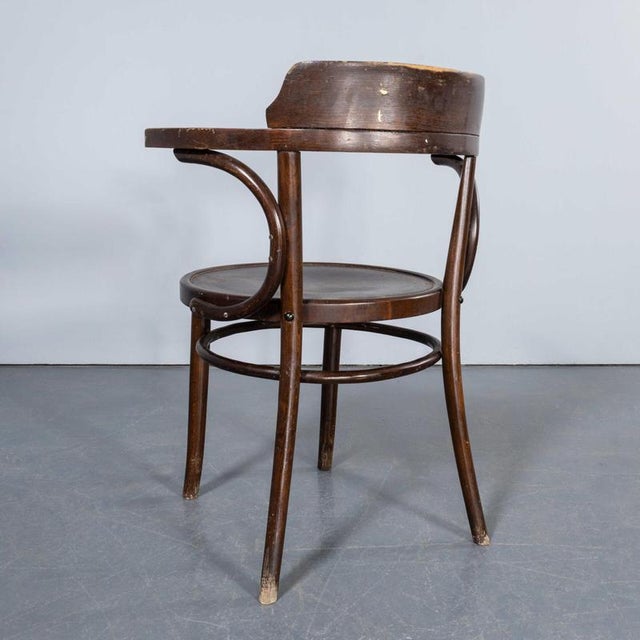 Large Vintage Open Back Bentwood Dining Armchair, 1960s For Sale - Image 9 of 11