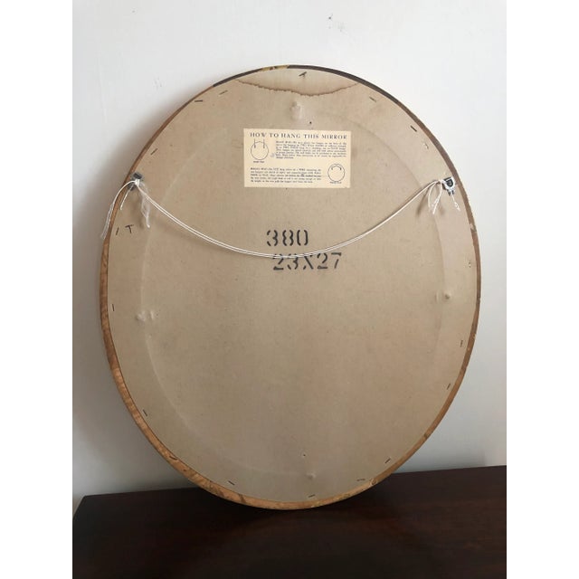 French Louis Philippe-Style Giltwood Oval Wall Mirror For Sale - Image 11 of 12