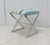 Mid-Century Chrome X-Base Stool For Sale In Philadelphia - Image 6 of 6