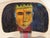 Mid 20th Century Spencer Collins Hand-Painted Molded Plywood Chair With Abstract Portrait For Sale - Image 10 of 12