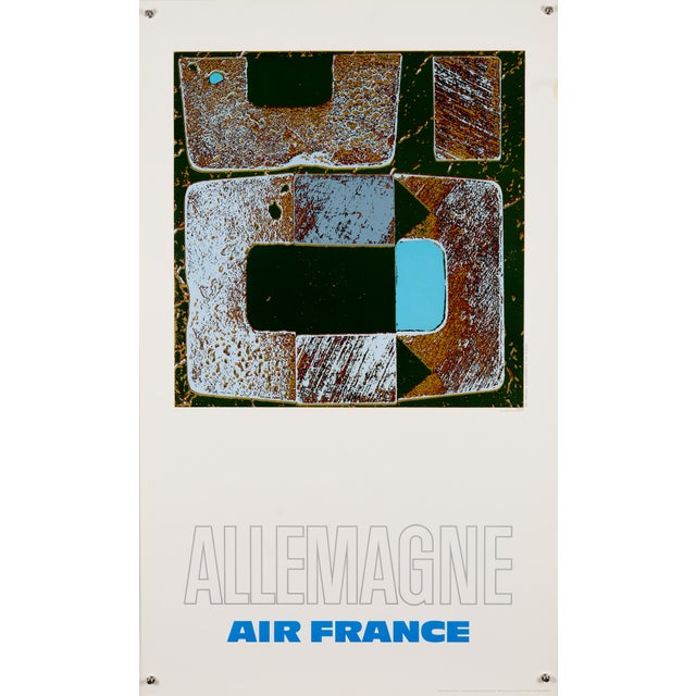 Air France Germany Travel Poster by Raymond Pagès, 1971 For Sale - Image 9 of 9