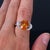 Title: 4.49ct GIA Heated Ceylon Vivid Orange Sapphire & 0.51ct Diamond Platinum Ring Size 6.5 8.1gr Age/Markings: Estate,...