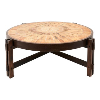 1960s Schumacher Roger Capron Ceramic Coffee Table For Sale
