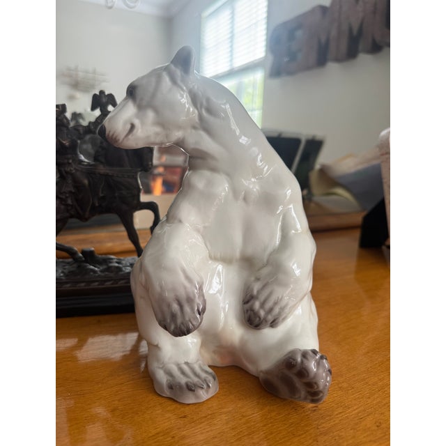 1940s Nymphenburg Porcelain Polar Bear Figurine (Model No. 392, Designed by Willy Zügel) For Sale In Tampa - Image 6 of 8
