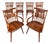 Set of Six (6) Mid-Century Modern (2 Arm + 4 Side) Windsor "Centennial" Chairs in Walnut Attributed to Kipp Stewart for Drexel, Usa, C. 1960's For Sale