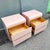 Postmodern Pink Golds Laminate Waterfall Nightstands - A Pair For Sale In West Palm - Image 6 of 9