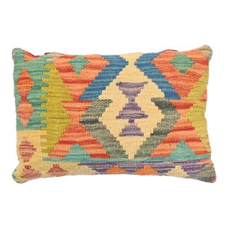 Vintage Turkish Hand-Woven Kilim Pillow For Sale